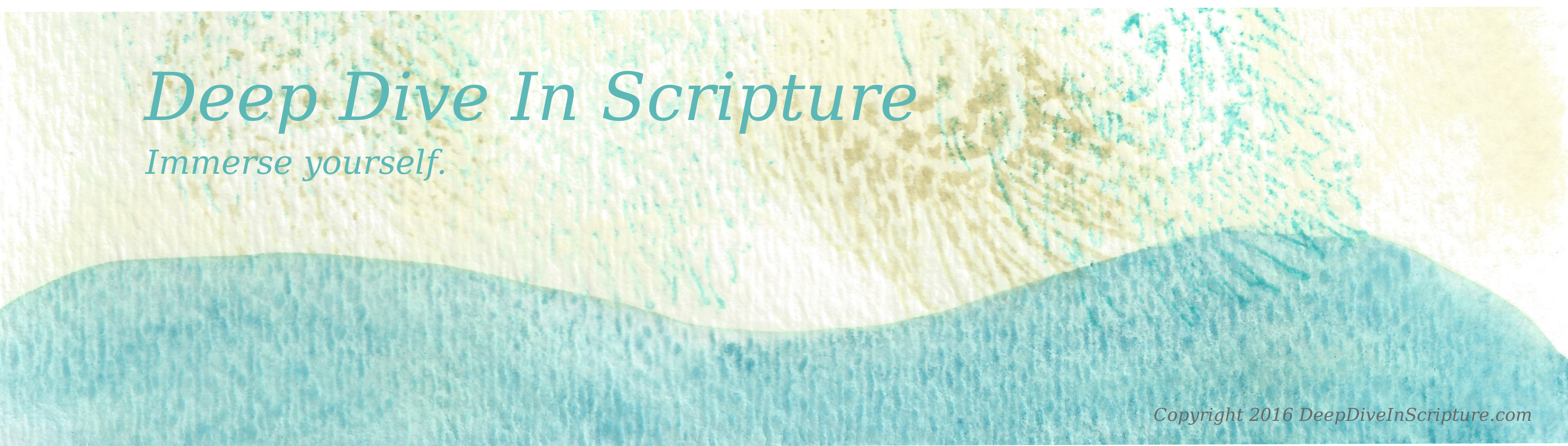 Deep Dive in Scripture